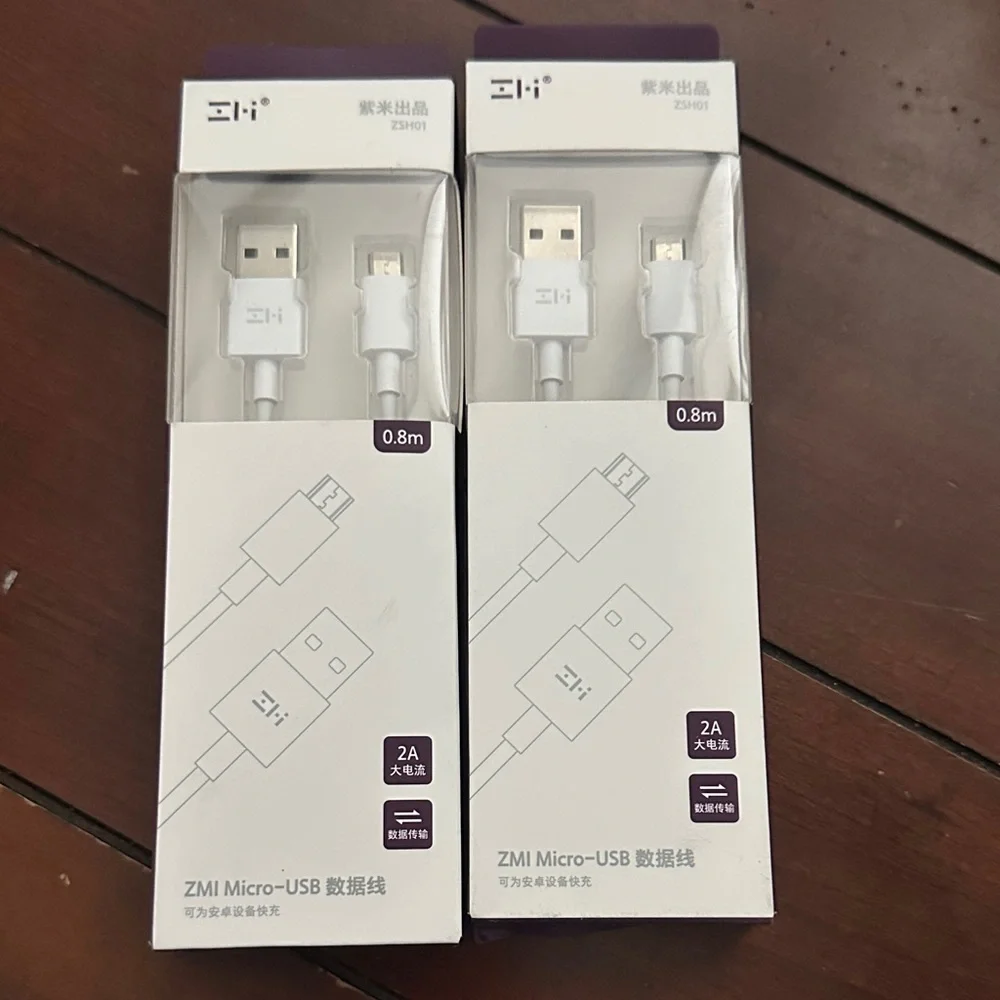 Mi ZMI White Micro-USB Cable 2-Pack